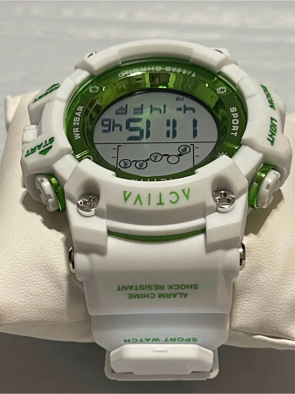 Activa Digital Essentials Unisex 50mm White and Green Tone Case
